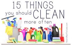 
                        
                            15 things you should clean more often
                        
                    