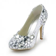 
                    
                        Charming Glitter 4 inch Rhinestones Almond Toe Pumps
                    
                