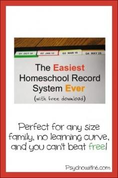 
                    
                        This is the easiest homeschool record system I've ever tried and I've tried a lot! Best of all, it's free. Printables you can customize.
                    
                