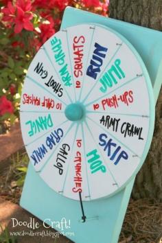diy game wheel ... great for use at trade show booth!