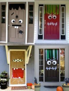 
                        
                            Halloween Party Ideas: Looking For A Way To Spook Your Guests Before They Even Step Foot In The House? Here Are 18 Monster Door Ideas! A Sure Way To Freak Out Your Friends On The Doorstep…These Halloween Door Coverings Are Cheap, Colorful And Such Fun To Make…Click On Picture For Link To Get Ideas On Scary "Door Decor"...
                        
                    