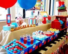 
                    
                        thomas the train food | Train Boy Themed Birthday Party Planning Ideas Decorations
                    
                