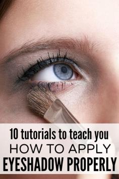Whether you're just starting to figure out the wonderful world of makeup, or have been coating your face with it for years, these tutorials are filled with fantastic tips and tricks to teach you how to apply eyeshadow PROPERLY.
