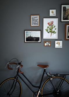 dark grey walls