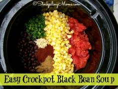 
                    
                        Easy Crockpot Black Bean Soup is tasty and good for you! #healthy #cleaneating #crockpot
                    
                