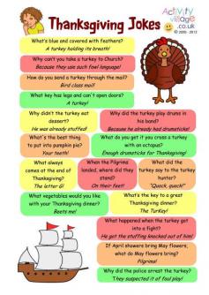 Thanksgiving jokes...
