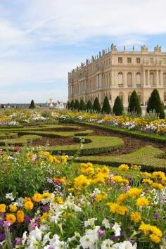 Summer gardens at Versailles, France