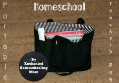 
                    
                        Get organized today with this fun Portable Homeschool Teacher’s Bag, perfect for any parent to stay organized.
                    
                