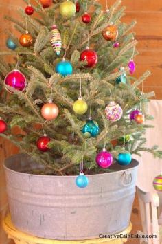 
                    
                        Christmas Tree in a Galvanized Bucket | creativecaincabin...
                    
                