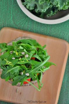 Portabello Stuffed Apple Arugula Salads {Gluten-Free, Dairy-Free, Soy-Free, Vegan}