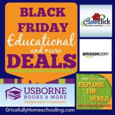 
                    
                        Best BLACK FRIDAY Educational Deals - from Usborne Books & More, Currclick, Unit Studies, & MORE
                    
                