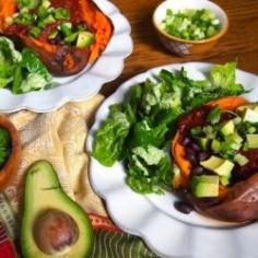 Vegan Chipotle Stuffed Sweet Potato