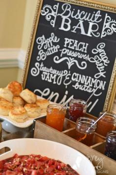 
                    
                        Biscuit Bar - adorable idea for a brunch party or shower!
                    
                