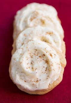 
                    
                        Melt-In-Your-Mouth Eggnog Cookies | Cooking Classy - these are my new favorite holiday cookie! They are AMAZING!
                    
                