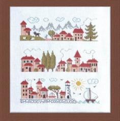 
                    
                        Entre Mer et Montagne is the title of this cross stitch pattern from Jardin Prive.
                    
                