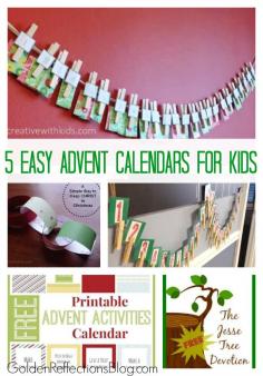 
                    
                        5 quick and easy advent calendar activities for kids. www.GoldenReflect...
                    
                