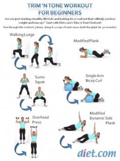 
                        
                            Trim 'n Tone Workout for Beginners. This would be good for days I need a quick workout
                        
                    