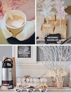 
                    
                        Hot Cocoa Bar - Block Parties - like the idea for hot cocoa for adults using keurig AND I need a branch like that!
                    
                