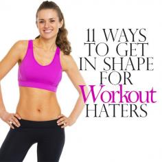 
                    
                        Who says working out has to be boring and time consuming? Here are 11 Ways to Get in Shape for Workout Haters! #fitness #workouts #getinshape
                    
                