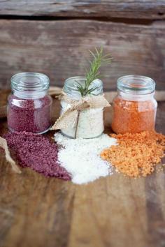 Homemade Flavored Finishing Salts - Perfect for holiday gifts!