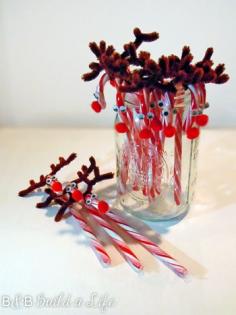 
                    
                        Making these right now for my holiday party. DIY Rudolph the red nose Reindeer Candy Canes! raindeer
                    
                