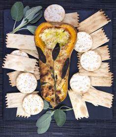 
                    
                        Butternut squash, cheese, and sage - rustic appetizer
                    
                