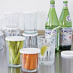 
                    
                        Working Glasses and Lid | Crate and Barrel - set of 12 for $19.95 and lids for 75 cents each
                    
                