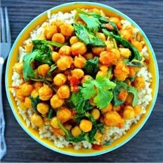 
                        
                            Chickpea & Spinach Curry
                        
                    