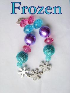 
                    
                        Frozen Inspired Necklace baby/toddler/child by Greenapplegirlys
                    
                