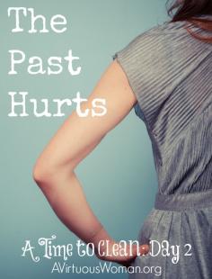 The Past Hurts {A Time to Clean: 30 Day Challenge} @ AVirtuousWoman.org #atimetoclean