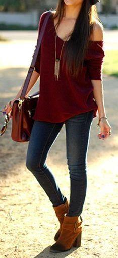 
                        
                            Burgundy & Boho Fall Outfit
                        
                    