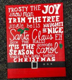 
                        
                            Christmas santa sign by craftsbydaniellelee on Etsy
                        
                    