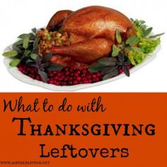 
                    
                        What to do with Thanksgiving leftovers - 7 things
                    
                