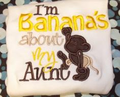 
                    
                        I'm bananas about my aunt onesie or shirt by spoiledbabyboutique, $20.00
                    
                