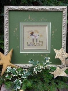 Behold is the title of this cross stitch kit from Shepherd's Bush that contains the 32 Ct Linen, fibers, cross stitch pattern and needle.