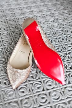 
                    
                        Louboutin sparkly flats!
                    
                