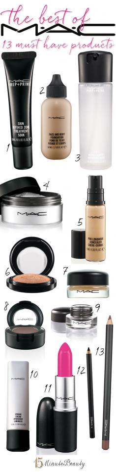 
                    
                        The Best of MAC: The 13 Products You Must Have! via @15 Minute Beauty
                    
                