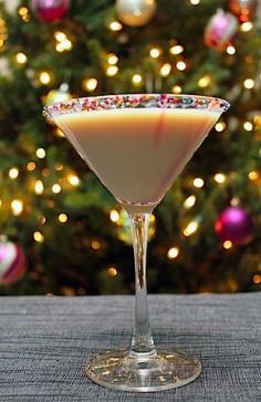 
                        
                            Sugar-Cookie-Martini. This one is outstanding! Instead of using just the regular vodka that this recipe calls for, I used Smirnoff's new Caramel vodka, and the Butterscotch Schnapps with non-fat milk (okay, so I try to save calories where I can!). It was excellent, particularly if you enjoy sweet dessert cocktails. Try it! :)
                        
                    