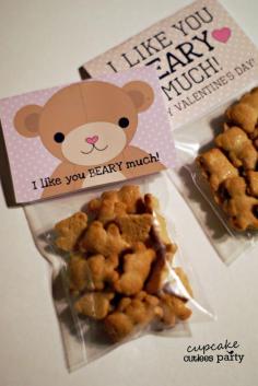 
                    
                        Beary Love Valentines! Cute for preschool valentine cards! Could make these for Abe's classmates
                    
                