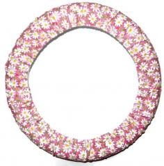 Daisy Pink Steering Wheel Cover Cute Girly by EmbellishMePattyV