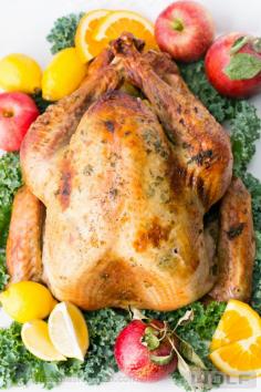 
                    
                        Juicy Roast Turkey. This turkey has the juiciest, most flavorful turkey breast! KEEPER!!  @natashaskitchen
                    
                