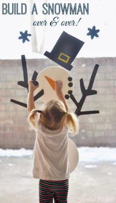 
                    
                        Build a Frosty - easy to make snowman kids can decorate and build again & again!!
                    
                