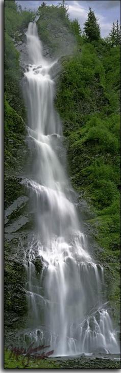 
                    
                        Bridal Veil Falls near Valdez, Alaska.
                    
                