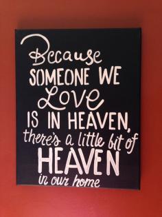 
                        
                            Because someone is in heaven sign by craftsbydaniellelee on Etsy
                        
                    
