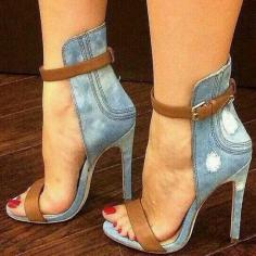 
                    
                        Jean high heel fashion
                    
                