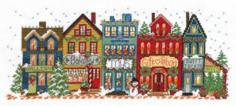 
                    
                        Holiday Main Street is the title of this cross stitch pattern from Imaginating.
                    
                