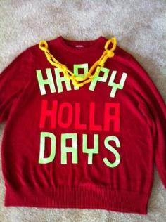 
                    
                        Happy Holla Days - Ugly Christmas Sweater
                    
                