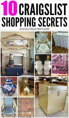 
                    
                        10 Secrets for Buying The BEST Furniture on Craigslist! Love this! So many great tips!
                    
                