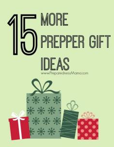 
                    
                        Would your family be disappointed if they received preparedness gifts in their stocking this year - or do they expect it from you? 15 More Prepper Gift Ideas to make or purchase| PreparedessMama
                    
                