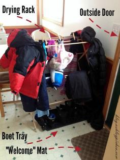 
                    
                        We had our first snowfall of the year last week, and the kids were all anxious to get outside to play in the snow. After they went outside, I realized that I didn't have a winter gear drying station.  See how I created a WINTER GEAR DRYING STATION in my kitchen: blog.ashleypichea...
                    
                
